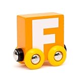 BRIO Buchstabenzug F | Holzeisenbahn Set Zubehör Spielzeug für Kinder ab 2 Jahren