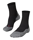 FALKE Damen Laufsocken RU4 Endurance W So Baumwolle Funktionsmaterial antiblasen 1 Paar, Schwarz Black-Mix 3010, 37-38