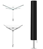 Goxiry Wäschespinne Schutzhülle 168 x 30 x 30 cm, 420D Oxford, Winterfest, UV Beständig, Compatible mit Leifheit, Brabantia, Vileda, Juwel