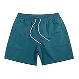 Dmmtot Herren-Sportshorts mit Netzinnenseite, atmungsaktiv, leicht, Workout-Shorts, Fitness-Shorts, Outdoor-Lauf-Shorts, einfarbig, Kordelzug, elastischer Bund, Sommer-Shorts, 17 Farben, Größe M-3XL,