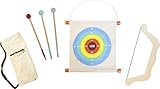 Outdoor Active Holz Pfeil-und Bogenset mit Tasche, beige