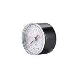 Qinghengyong Druckmesser Abnehmbarer Edelstahl Luftölmesser Hochpräzises analoges Barometer mit Gewindeschnittstelle Messwerkzeug