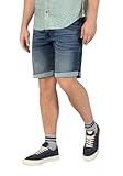 Timezone Herren Jeans Shorts Regular JACKYTZ Short Mid Waist Regular Fit Blau, Größe:W 29, Farbe:3058-3904 Vintage Blue Wash