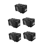 Yardwe 5St Fahrradsitztasche gepäcktasche Mountainbike zubehör Fahrradpacktasche Fahrrad Satteltasche Fahrradzubehör fürs Fahrrad Aufbewahrungstasche für Gepäck PU-Leder Black