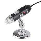 LED-Mikroskop 50X-500X 0,3 MP USB-Lupe für Computer mit Halterung aus Metall. Einfache Positionierung und Handhabung Ihres Mikroskops. 500X-Mikroskop USB-Mikroskop-LED-Lupe