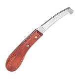 OPPWONG Hufmesser, Edelstahlklinge, Hufschneidemesser, Hufschmiedwerkzeuge, Hufkratzer mit Bequemem Griff für Pferde, Rinder, Nutztiere, 8,9 X 1,6 X 0,8 Zoll