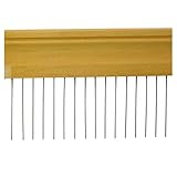 Ahsen Ebru Marmorierkamm 50 cm – 5 mm Zahnabstand | Kein Haarkamm | Handgefertigter Ebru-Kamm aus Edelstahl & Holz | Werkzeug für klassische Marmoriertechnik