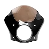 ENLIGMA Windschutzscheibe Motorrad 39 MM Gauntlet Scheinwerfer Verkleidung Windschutzscheibe Maske Kit Für Sportster Für Eisen Für XL 883 1200 48