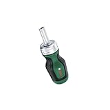Bosch Stubby Ratschenschraubendreher mit Bit Magazin, 6-teilig (kompakter Ratschenschraubendreher mit hohem Drehmoment; 6 Bits – PH2,SL5,TX25,HEX3/4/5; ergonomisch; magnetischer Bithalter)
