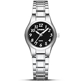 LN LENQIN Damenuhr Edelstahl Armbanduhr Damen wasserdichte Uhr Damen Klassisch Analog Quarz Uhren