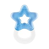 Dentistar Kühlbeißring 1er-Set – Beißring Baby ab 3 Monate – Kühlende Zahnungshilfe und Beißspielzeug für Babys und Kleinkinder - BPA frei - Blau
