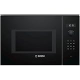 Bosch BEL554MB0 Serie 6 Einbau-Mikrowelle, 38 x 59 cm, 900 W, Drehteller 31,5cm, Türanschlag Links, AutoPilot 8 8 Automatikprogramme, Reinigungsunterstützung, LED-Touchdisplay