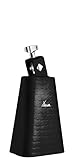 XDrum HCB-5 Cowbell - 5' Kuhglocke mit 20 cm Länge für Drums und Percussion - Glocke aus Stahl - An Schlagzeug montierbar - Schwarz