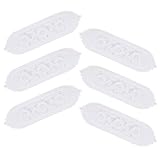 jojnsha Tischläufer aus Häkelspitze, 6 Stück, weiße Deckchen für Möbel, Bauernhäuser, Kommode, Schal für Hochzeit, Party, Zuhause, waschbar, Schal für Partys