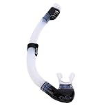 CHICIRIS Tauchschnorchel mit Trockenventil, Verstellbarem Fixator, Komfortablem Mundstück Zum Schwimmen und Schnorcheln