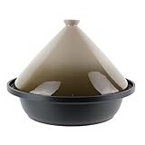 COOK CONCEPT - KC24041 - Tajine Induktion Gusseisen Aluminium Rund Ceranfeld Edelstahl Taupe Küche Kochplatte