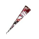 Naturic 1x Henna Tattoo, Temporäre Tattoo, Temporäre Mehndi Tattoos, Natürliche Kegel, Tattoo sticker, Temporäre Tätowierung - Rotbraun