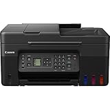 Canon PIXMA G4570 MegaTank 4in1 Multifunktionsgerät DIN A4 (Scanner, Kopierer, Drucker, Fax, ADF, Farbtintenstrahldrucker, USB, WLAN, Print App, Cloud, LC Display), schwarz/grau