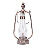MUSISALY 1stk Solar-öllampe Vintage Petroleumlampe Solar Hängendes Kerzenlicht Retro Geführte Sturmlaterne Leichte Verzierung Vintage Öllaterne Kreatives Lampendekor Coffee Schmiedeeisen