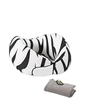 AZHKJKZH Nackenhörnchen Erwachsene Nackenkissen, Geeignet for Schlafen Und Zur Unterstützung Während Flugreisen Reise Gadgets(White)