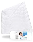 Bettdecke 135x200 Winter mit Hygieneschutz & weicher Veredelung, Nachhaltige Winterdecke Blanco, Atmungsaktive und feuchtigkeitsregulierende Steppdecke, Warme 135 x 200 Blanket, Ideal für Allergiker