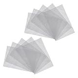 LOORGVEL 10 Stück Drainagenetz für Blumentöpfe Atmungsaktives Lochsieb aus Robustem Kunststoff Bonsai Pflanzenschutz zur Wurzelfäule Vermeidung Universelle Netzunterlage für Garten und