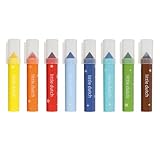 Little Dutch Filzstifte Fasermaler Malstifte Set für Kinder/Kleinkinder - 8 Farbtöne - ab 3 Jahren - Jim & Friends