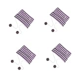 SOIMISS 4 Stück Cross -Strickhut Pelzmützen Cartoon -Kopfgurt gestreifte Hüte Charakter-spielendes Stirnband Strickmütze Damen Streifenmütze Outdoor-Kappe lustige Strickmütze Acryl