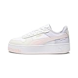 PUMA Damen Carina Street Sneaker, White Frosty Pink Alpine Snow, 41 EU