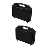 SEWOART 2St Werkzeugkasten Werkzeughalter Werkzeugbehälter werkzeugtasche handwerkzeugkoffer werkzeugkästen werkzeugkiste Toolbox-Organizer Mehrzweck-Werkzeugkoffer PP-Kunststoff Black