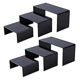 PandaHall 3 Größe, Schwarzer Acrylständer, Große Dekorationen, Regalerhöhung, Vitrinenbefestigung Für Pop-Figuren, Tischdekoration Ständer, Schmuck, Süßigkeiten-Display