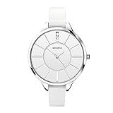 Sekonda Damen Quarzuhr mit weißem Zifferblatt, Analoganzeige und weißem PU-Armband 4219.27