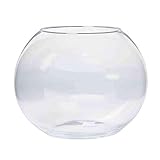 INNA-Glas Kugelvase TOBI aus Glas, klar, 11,5cm, Ø 15cm - Glas Kugelvase - Windlichtglas
