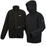 Renner Aarberg Herren 3in1 Doppeljacke XXL-5XL Farbe Schwarz, Größe 5XL