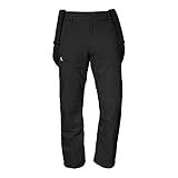 Schöffel Herren Weissach M, wasser- und winddichte Skihose, warme Schneehose mit Schneefang und Verstärkung gegen Skikantenschläge, black, 52
