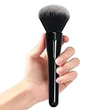 Mezrkuwr Großer Puderpinsel, Grundierungspinsel, professioneller Make-up-Pinsel zum Verblenden von Flüssigkeit, Creme und makellosem Puder, Polieren, Verblenden, Concealer