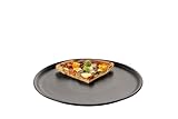 BATANIA 6x Pizzateller Bianco Ø 30 cm Schwarz, Hartporzellan, spülmaschinen- und mikrowellengeeignet, stapelbar, robust und langlebig, ideal für Gastronomie und Zuhause