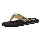 Quiksilver Herren Monkey Abyss Zehentrenner, Schwarz Green Black Brown Xgkc, 45 EU