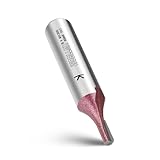 WOBLLMX 8mm Schaft Nutfräser,Ø2mm Arbeitslänge 6mm Professional Hartmetall Bestückt Nutfräser Standard für Holz Dichteplatte Zubehör Handfräse