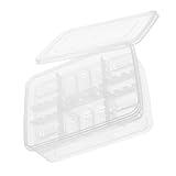 DOITOOL Fächer Reptilien Brutkasten Kunststoff Eier Inkubationsbox Transparent für Eidechsen Geckos Lizard Incubator Zuchtbox mit Leicht zu Reinigendem Gitterdesign für Reptilien