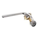 ibasenice 1stk Abflussrohr Pole Kork Posaune Wasserschlüssel Tank Stange Posaune Drain Clique Bindungsersatz Ventil Platte Ende Posaunenentwässerungshalterungen Silver Vernickeltes Messing