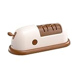 Messerschärfer für Kochmesser | 2-stufiger Scherenschärfer | Wiederaufladbare Küchenwerkzeuge | Für schnelles Schärfen, Polieren, Restaurieren und Reparieren zu Hause und im Restaurant