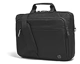 HP Professional Laptop-Tasche 15,6 Zoll, Wasserabweisende Tasche mit RFID-Schutz, Trolley-Durchführung und gepolstertem Laptop-Fach, Schwarz
