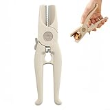 Kastanienschneider-Werkzeug zum Schälen und Öffnen von Muttern, Zickzack-Kreuzform-Design mit rutschfestem Griff, leichter ergonomischer Nussknacker für Zuhause