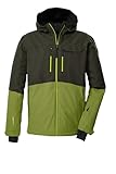 killtec Herren Skijacke/Funktionsjacke mit Kapuze und Schneefang KSW 53 MN SKI JCKT, dunkeloliv, L, 43433-000