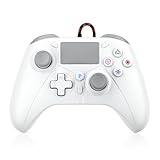 TURPOW Controller für PS-5, Gamepad-Fernbedienung mit Dual-Motor-Vibration/6-Achsen-Sensor/Turbo/3,5-mm-Audiobuchse/Touchpad für PS-5/PS-4/PC/PC360