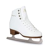 Botas - Modell: Regina / Made in Europe (Tschechische Republik) / Schlittschuhe für Mädchen, Kinder / NICOLE Kufen / Farbe: Weiß, Größe: Kids 13