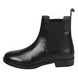 Lazura - Jodhpur Reitstiefelette Basic Plus | Kinder, Herren & Damen Stiefeletten mit Elastikeinsatz & Pull-On | schwarze Chelsea Boots aus Leder | Reitschuhe in Größe 40