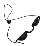 LRXIYODE Schutz Augenklappe aus Ultraweichem Silikon Ipl Schutzbrille für Uv Infrarot und Blaulicht Augenschutz bei Kosmetischen Behandlungen Geeignet für LED Therapie und Sonnenbaden