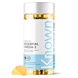 Known Essentielle Omega-3-Gummis – 120mg Omega 3 (DHA, EPA) – Unterstützt Herzgesundheit – Natürlicher Zitronen- & Orangengeschmack – 60 Gummis